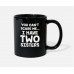 I Have Two Sisters Black Mugs